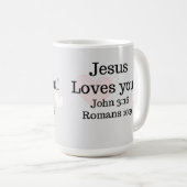 Jezus houdt van de Schrift Koffiemok (Voorkant rechts)