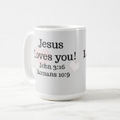 Jezus houdt van de Schrift Koffiemok (Voorkant links)