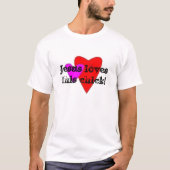 Jezus houdt van deze meid! t-shirt (Voorkant)