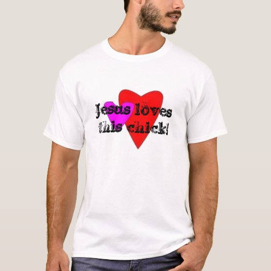 Jezus houdt van deze meid! t-shirt (Voorkant)