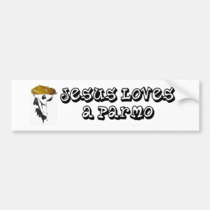 Jezus houdt van een parmo bumpersticker