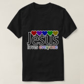 Jezus houdt van iedereen shirt Jezus houdt van je (Design voorkant)