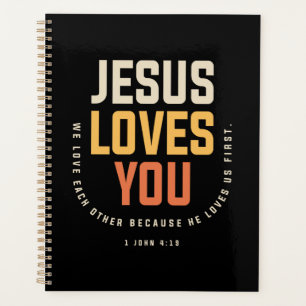 Jezus houdt van je - 1 Johannes 4:19 Christelijk Planner