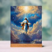 Jezus houdt van je acryl bord (Neutraal)