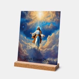 Jezus houdt van je acryl bord