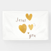 Jezus houdt van je Banner Sign (Horizontaal)