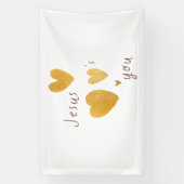 Jezus houdt van je Banner Sign (Verticaal)