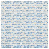 Jezus houdt van je blauwe geklets wit stof (Swatch)