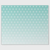 Jezus houdt van je! | blauwgroen groene ombre cadeaupapier (Vlak)