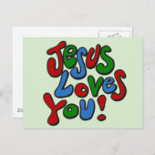 Jezus houdt van je briefkaart (Voorkant / Achterkant)