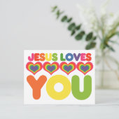 Jezus houdt van je briefkaart (Staand voorkant)