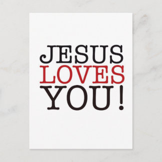 Jezus houdt van je! briefkaart