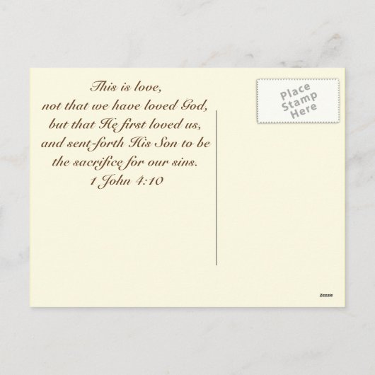 Jezus houdt van je Briefkaart (Achterkant)