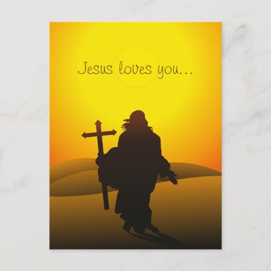 Jezus houdt van je Briefkaart (Voorkant)