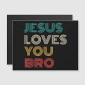 Jezus houdt van je Bro, Grappige Christelijke gelo (Voorkant / Achterkant)