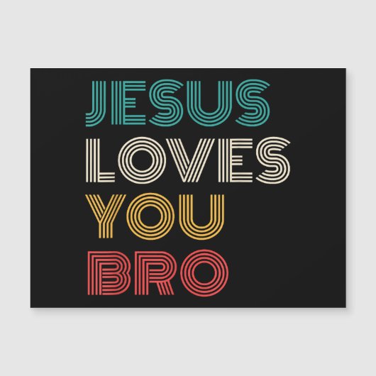 Jezus houdt van je Bro, Grappige Christelijke gelo (Voorkant)