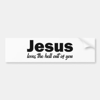 Jezus houdt van je Bumpersticker