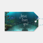 Jezus houdt van je! cadeaulabel (Voorkant (Horizontaal))