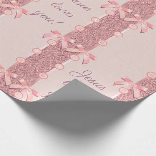 Jezus houdt van je! cadeaupapier (Hoek)