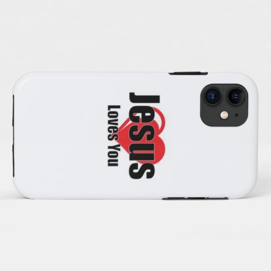 Jezus houdt van je Case-Mate iPhone case (Achterkant (horizontaal))