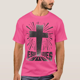 Jezus houdt van je - Christelijk Gezegde T-shirt