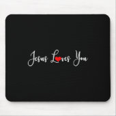 Jezus houdt van je - Christelijk Muismat (Voorkant)