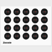Jezus houdt van je - Christelijk Ronde Sticker (Vel)