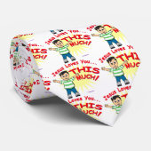 Jezus houdt van je, dit Christelijke cadeaudesign Stropdas (Opgerold)