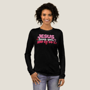 Jezus houdt van je en ik ook Tri-Blend shirt