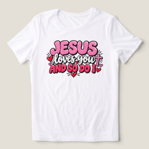 Jezus houdt van je en ik ook Tri-Blend shirt