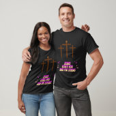 Jezus houdt van je en ik probeer grappig te zijn t-shirt (Unisex)