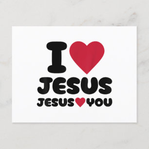 Jezus houdt van je en Jezus houdt van je Christeli Informatiekaartje