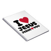 Jezus houdt van je en Jezus houdt van je Christeli Notitieboek (Rechterzijde)