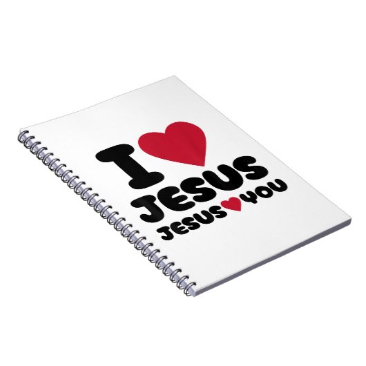 Jezus houdt van je en Jezus houdt van je Christeli Notitieboek (Rechterzijde)