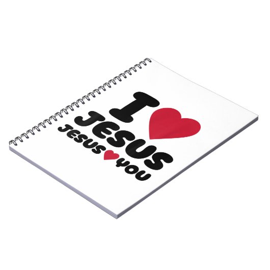 Jezus houdt van je en Jezus houdt van je Christeli Notitieboek (Linkerzijde)