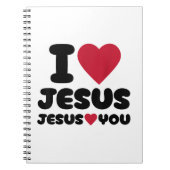 Jezus houdt van je en Jezus houdt van je Christeli Notitieboek (Voorkant)