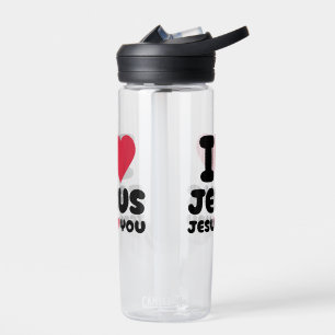 Jezus houdt van je en Jezus houdt van je Christeli Waterfles