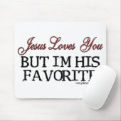Jezus houdt van je favoriet muismat (Met muis)