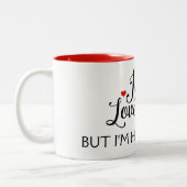 Jezus houdt van je favoriete grappigheid tweekleurige koffiemok (Links)