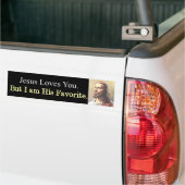 Jezus houdt van je grappig bumpersticker (Op Truck)