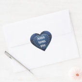 Jezus houdt van je hart sticker (Envelop)
