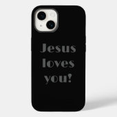 Jezus houdt van je! Hoesje-Mate iPhone Case (Achterkant)
