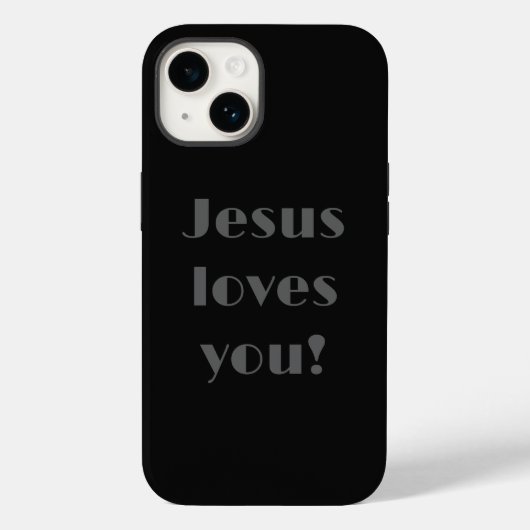 Jezus houdt van je! Hoesje-Mate iPhone Case (Achterkant)