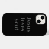 Jezus houdt van je! Hoesje-Mate iPhone Case (Achterkant (horizontaal))
