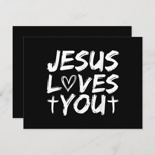 Jezus houdt van je in Jezus (Voorkant / Achterkant)