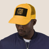 Jezus houdt van je in Jezus Trucker Pet (In situ)