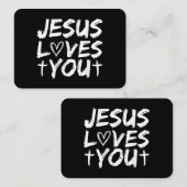 Jezus houdt van je in Jezus Visitekaartje (Voorkant / Achterkant)