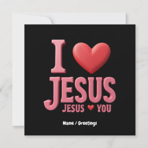 Jezus houdt van je, Jezus houdt van je, een Christ Kaart