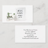 Jezus houdt van je! John 3:16, de Verwijzing van d Visitekaartje (Voorkant / Achterkant)