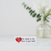 Jezus houdt van je Kaart Mini Visitekaartje (Staand voorkant)